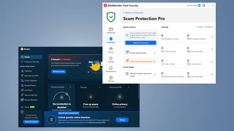 Bitdefender contre Avast : quel antivirus choisir