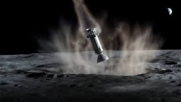 Des débris d’une fusée SpaceX se sont écrasés sur la Lune par accident 2 Illustration de l'impact de la fusée SpaceX sur la Lune