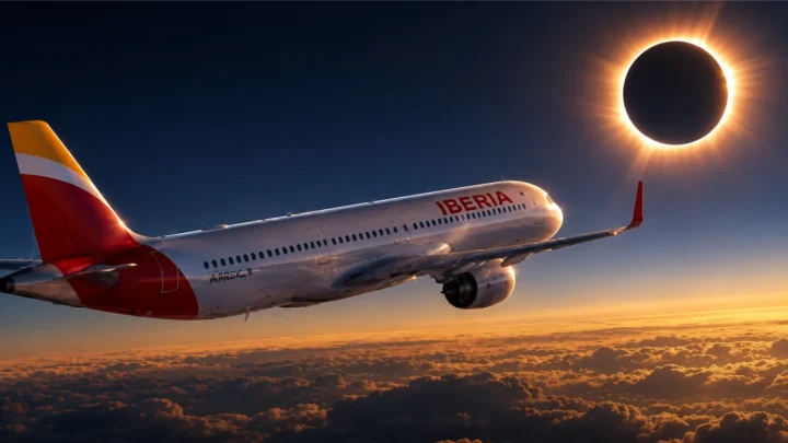 Iberia va diffuser l'éclipse totale du Soleil depuis 10 000 mètres d'altitude grâce à Starlink 2 Iberia va diffuser leclipse totale du Soleil depuis 10 000