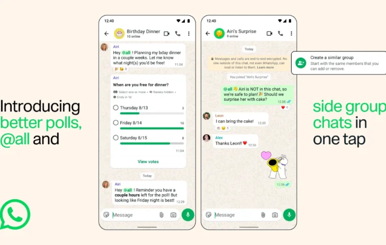 WhatsApp dévoile trois nouvelles fonctionnalités de groupe pour tous 1 WhatsApp dévoile trois nouvelles fonctionnalités de groupe pour tous