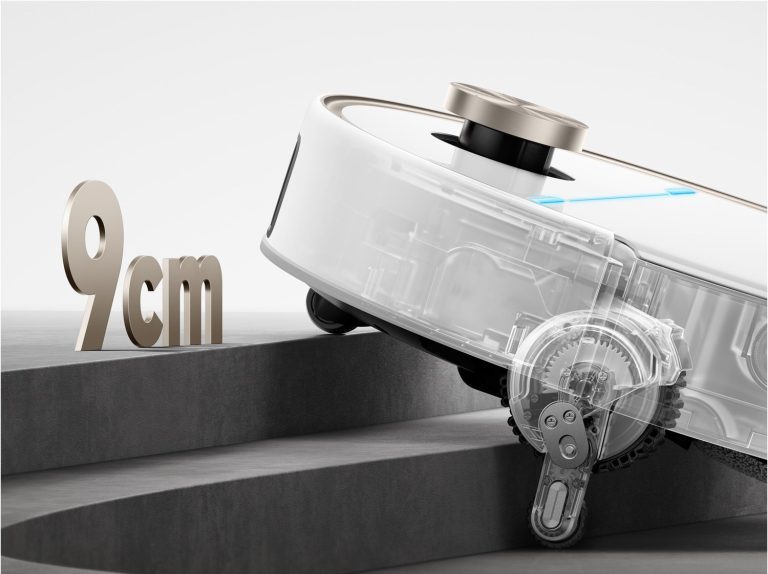 Mova V70 Ultra Complet : le robot plâtrier à bras ultra-long 5 Les seuils ? Aucun problème non plus. (Photo : Mova)