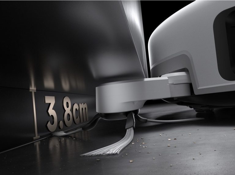 Mova V70 Ultra Complet : le robot plâtrier à bras ultra-long 4 La brosse latérale s'allonge également. (Photo : Mova)