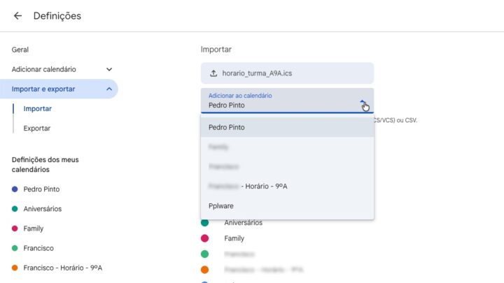 Dica: como colocar rapidamente o horário da escola no seu calendário?