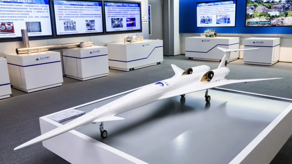Chine mise sur le supersonique pour écraser les temps de trajet divisés par quatre 3 Image de l'avion supersonique chinois TMS-10 à l'échelle 1:18