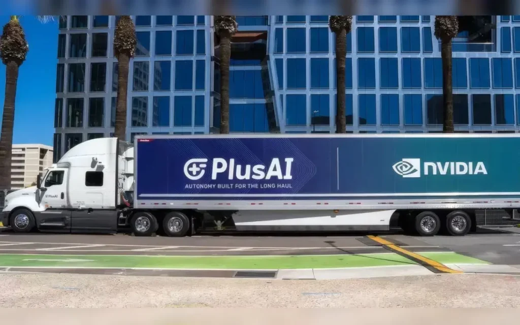 Ils ont volé des camions Nvidia pour leurs GPU et l'arrière-goût fut démentiel 3 Camion autonome de test avec logo Nvidia