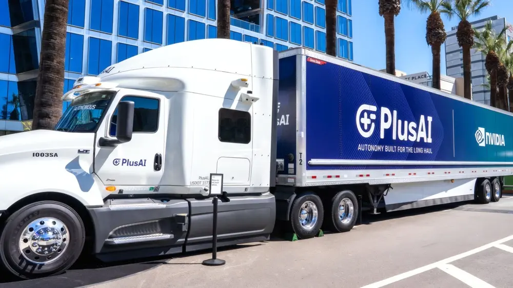 Ils ont volé des camions Nvidia pour leurs GPU et l'arrière-goût fut démentiel 2 Remorque de camion au logo Nvidia