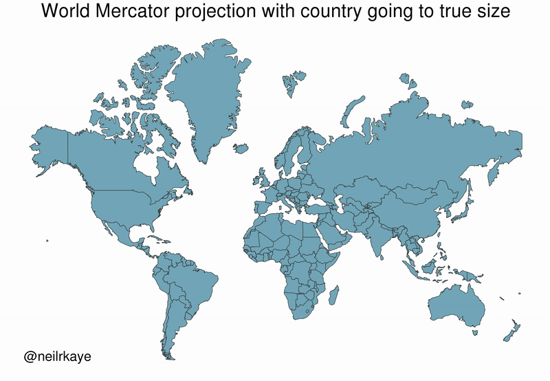 L'ONU a redessiné la carte mondiale, mécontentant désormais certaines nations "moins étendues" 4 LONU a redessine la carte mondiale mecontentant desormais certaines nations