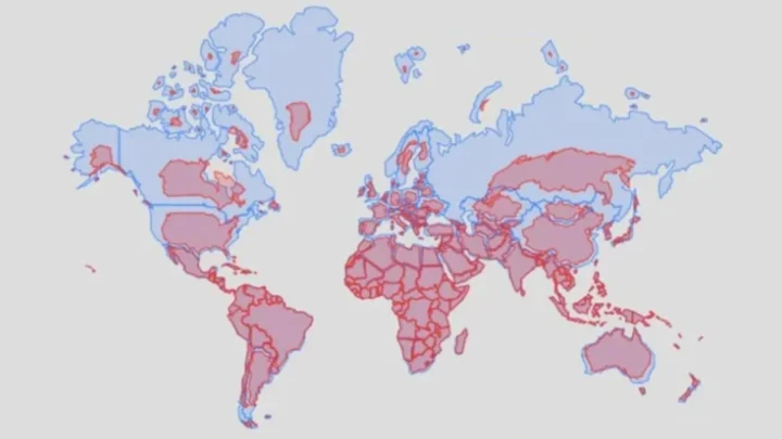 L'ONU a redessiné la carte mondiale, mécontentant désormais certaines nations "moins étendues" 2 LONU a redessine la carte mondiale mecontentant desormais certaines nations