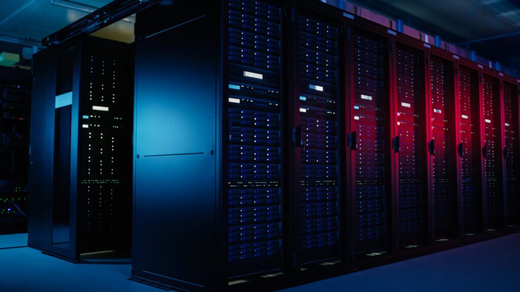 Les géants qui façonnent l'infrastructure de l'intelligence artificielle 2 Infographie représentant un réseau de centres de données