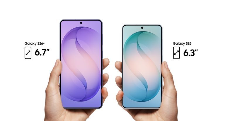 En comparaison : le S26+ et le S26. (Photo : Samsung)