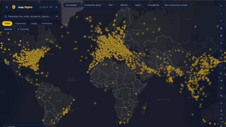 Map.flights : suivez gratuitement tous les avions en vol partout dans le monde