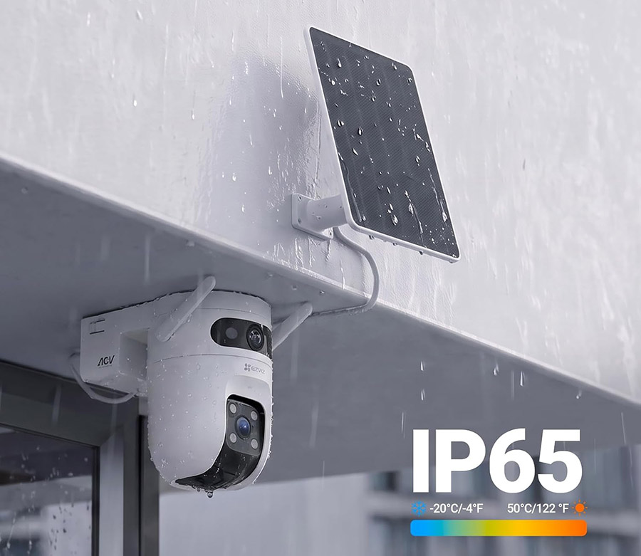 EZVIZ CB9c : Prix cassé sur la caméra solaire double objectif 3K qui surveille à 360° 7 Ezviz Cb9c Camera Solaire Ip65 Resistance Intemperies