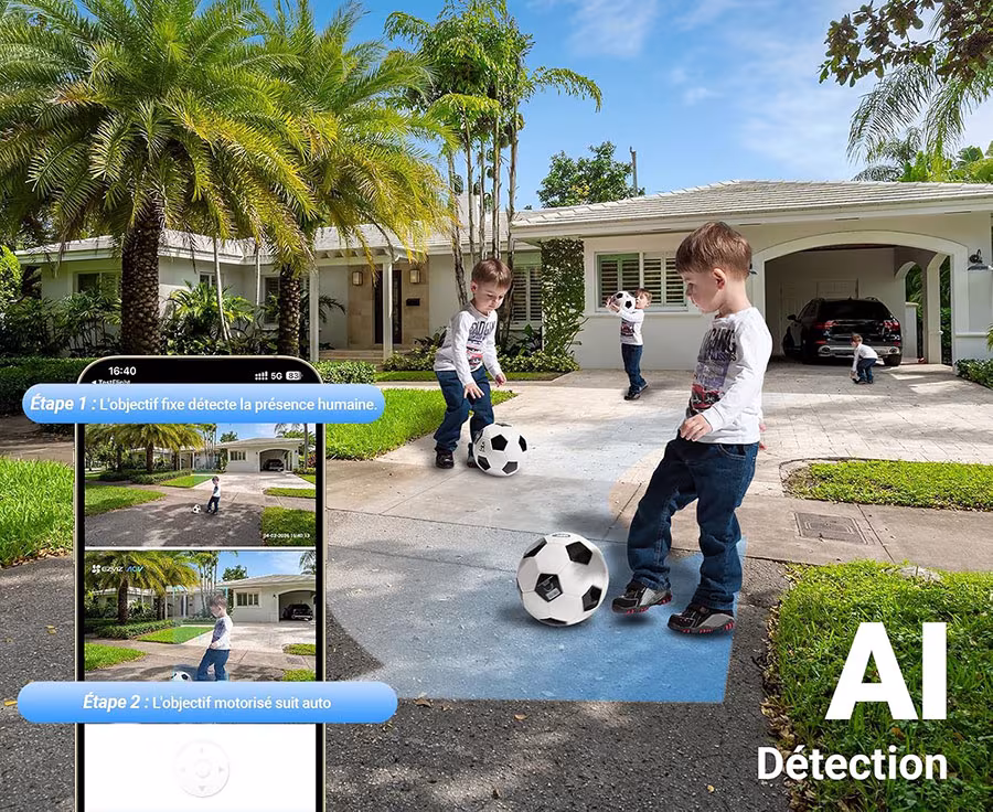 EZVIZ CB9c : Prix cassé sur la caméra solaire double objectif 3K qui surveille à 360° 3 Ezviz Cb9c Detection Ia
