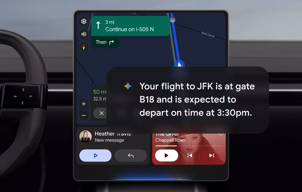 Google déploie l'Intelligence Personnelle Gemini pour Android Auto 140 Google déploie l'Intelligence Personnelle Gemini pour Android Auto