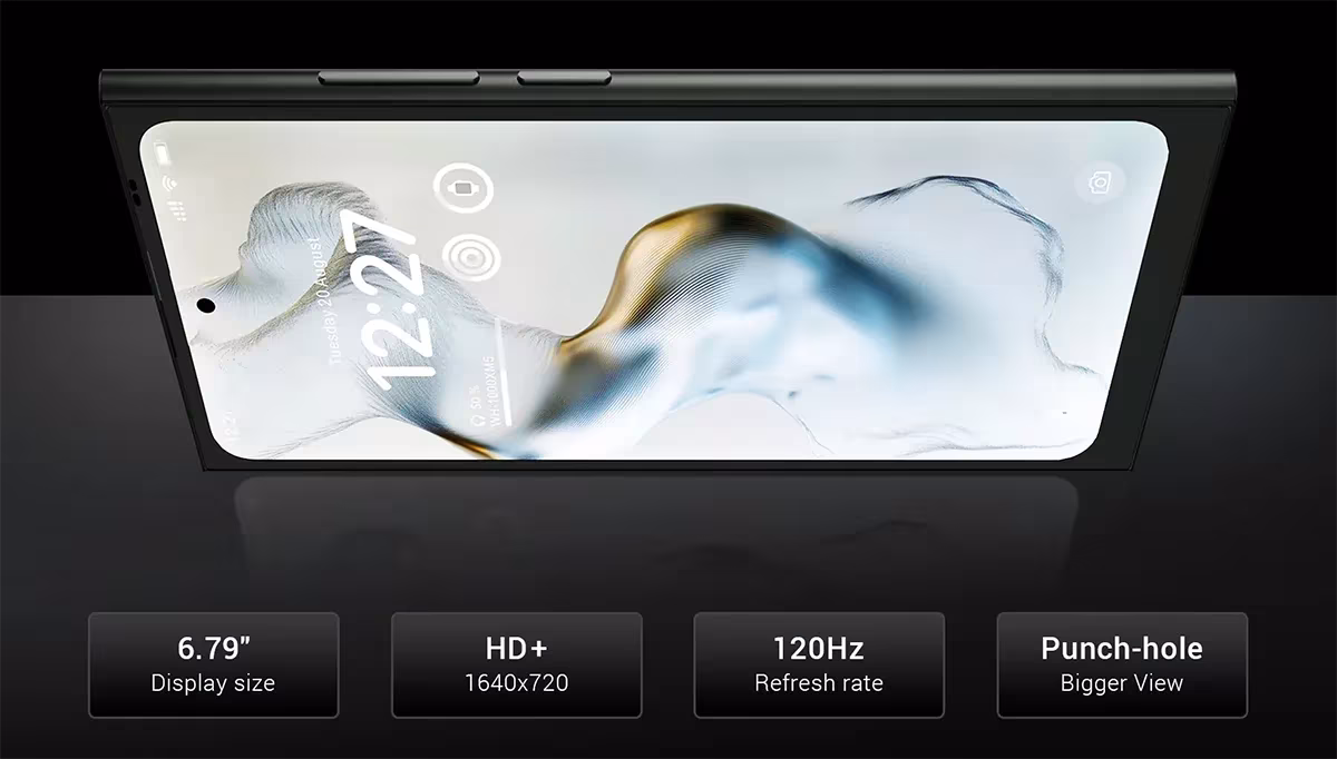 INVENS Ultra S26 : un smartphone avec écran arrière et une dalle 120 Hz à 169,99 € 4 Invens Ultra S26 Battery Ecran Avant