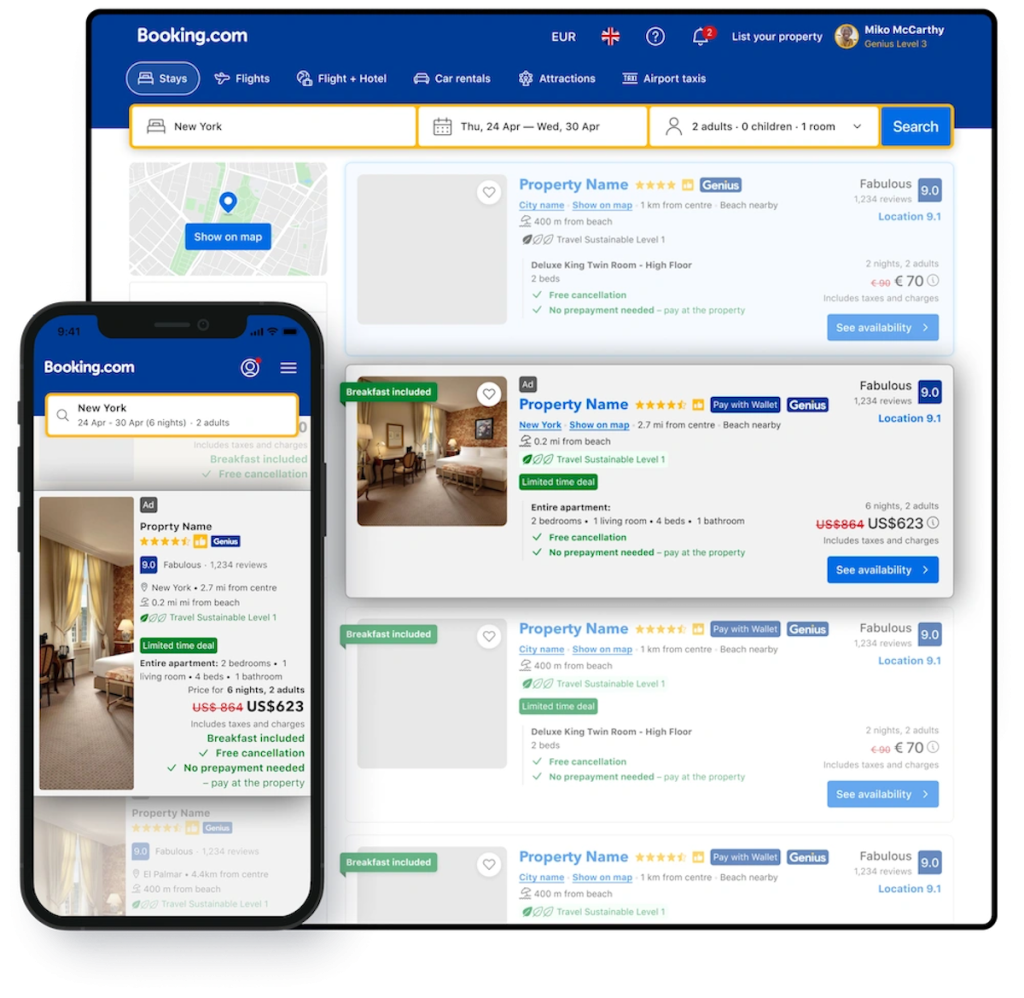 La Commission Européenne ouvre une enquête sur Booking voici les informations en notre possession 3 Capture d'écran illustrant la publicité sur Booking.com