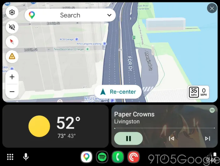 Une app qui ramène Android Auto sur l'écran du smartphone avec ingéniosité 3 Une app qui ramene Android Auto sur lecran du smartphone
